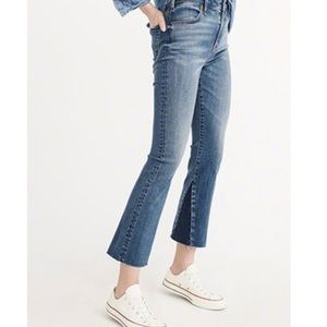 Abercrombie Simone High Rise Ankle Flare Jeans